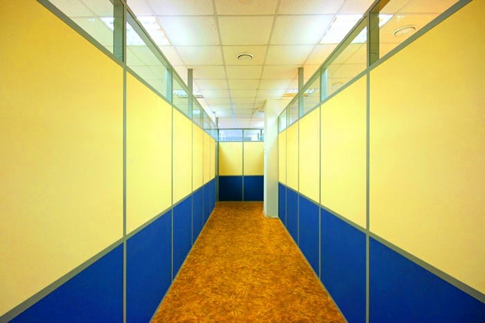Slime Dolu / Ahşap Ofis Bölme Duvar